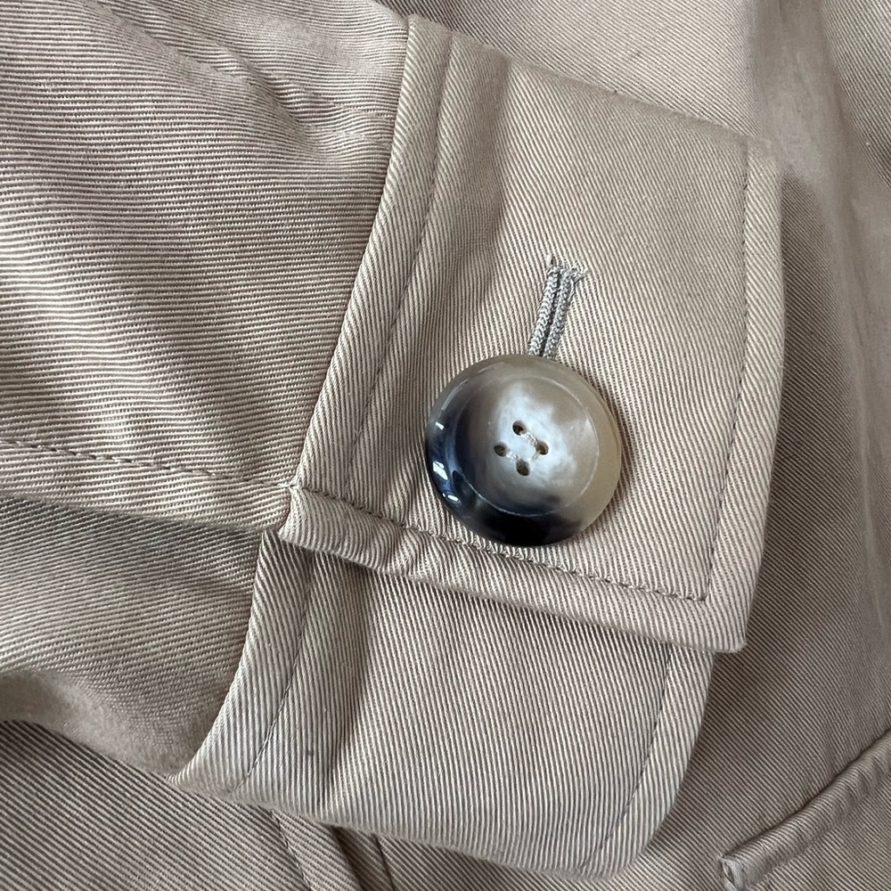 Sezane Tan Trench Coat with Hood - Picture 8 of 14